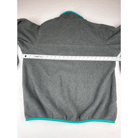 Patagonia synchilla T snap fleece teal/ gray women’s large - Picture 8 of 10